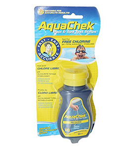 pool chlorine tester Aquachek Yellow Strips