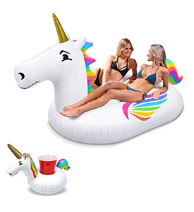 best pool rafts GoFloats Giant Inflatable Unicorn